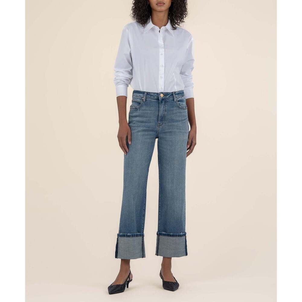 NWT Kut from the Kloth Sienna High Rise Wide Leg, Petite Size 4P